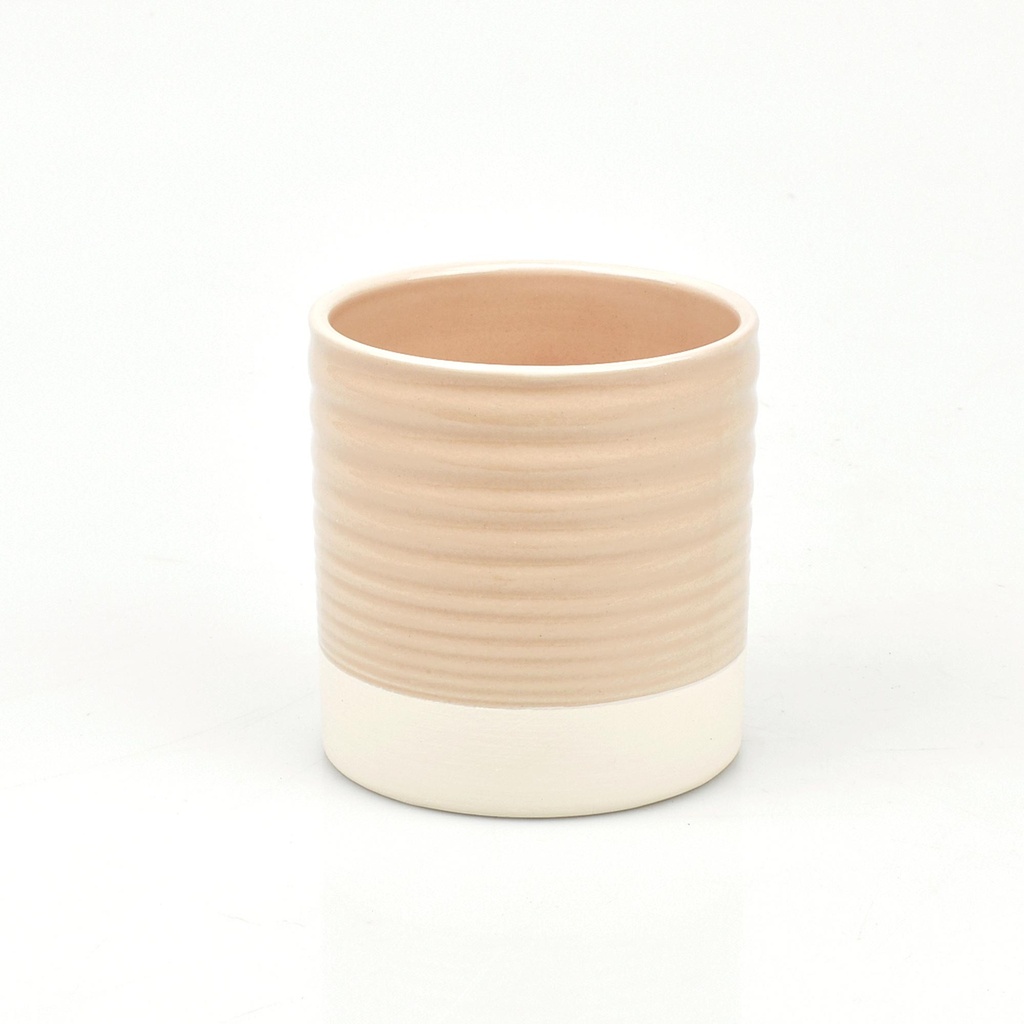 Beige Dolomite Pot 'Vitae' (Orchid-9)