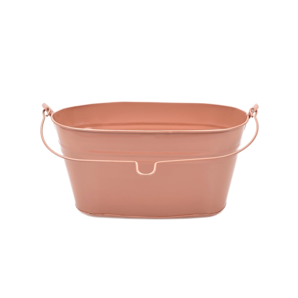 Light-Brown Oval Zinc 'Loop' w/ Handle