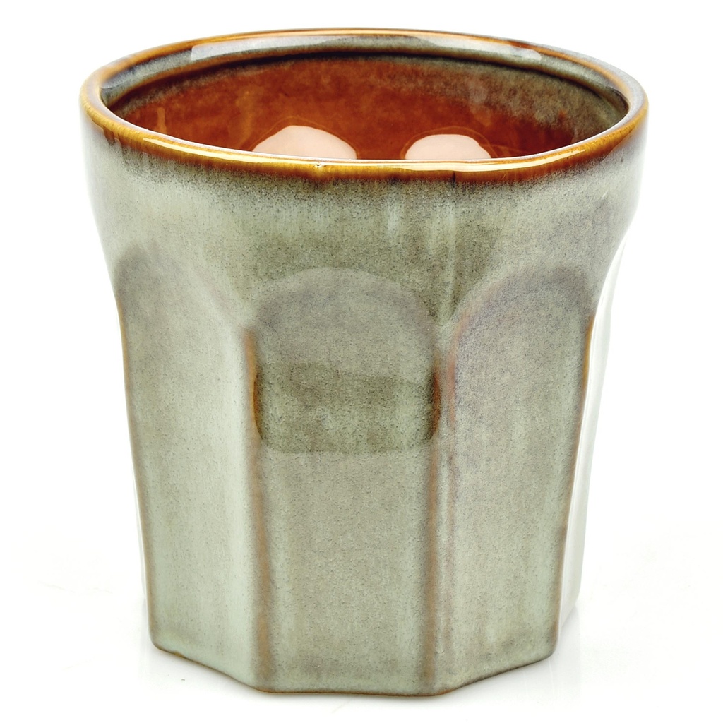 Soft-Blue Ceramic Pot 'Arc' (Orchid-12)