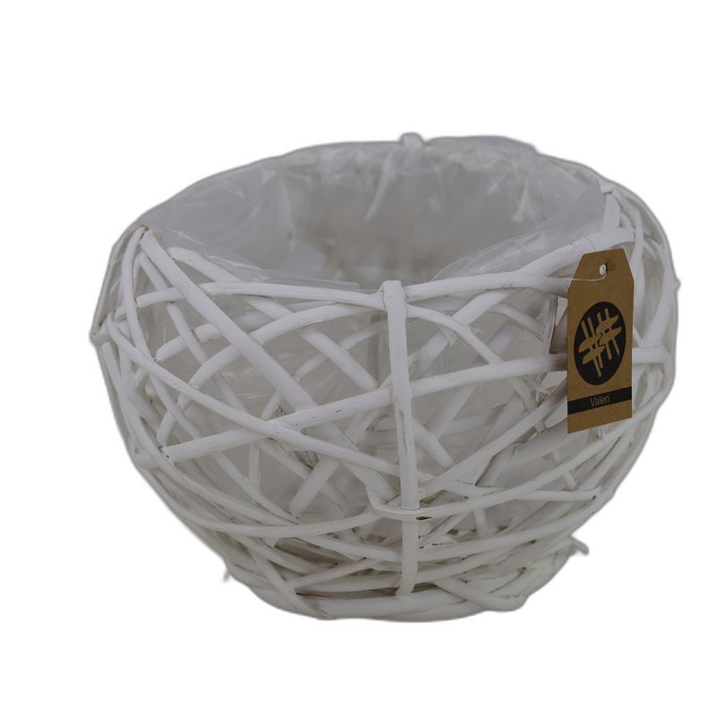 bol opengevlochten riet wit