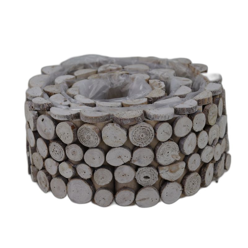houten set rond schijfjes whitewash