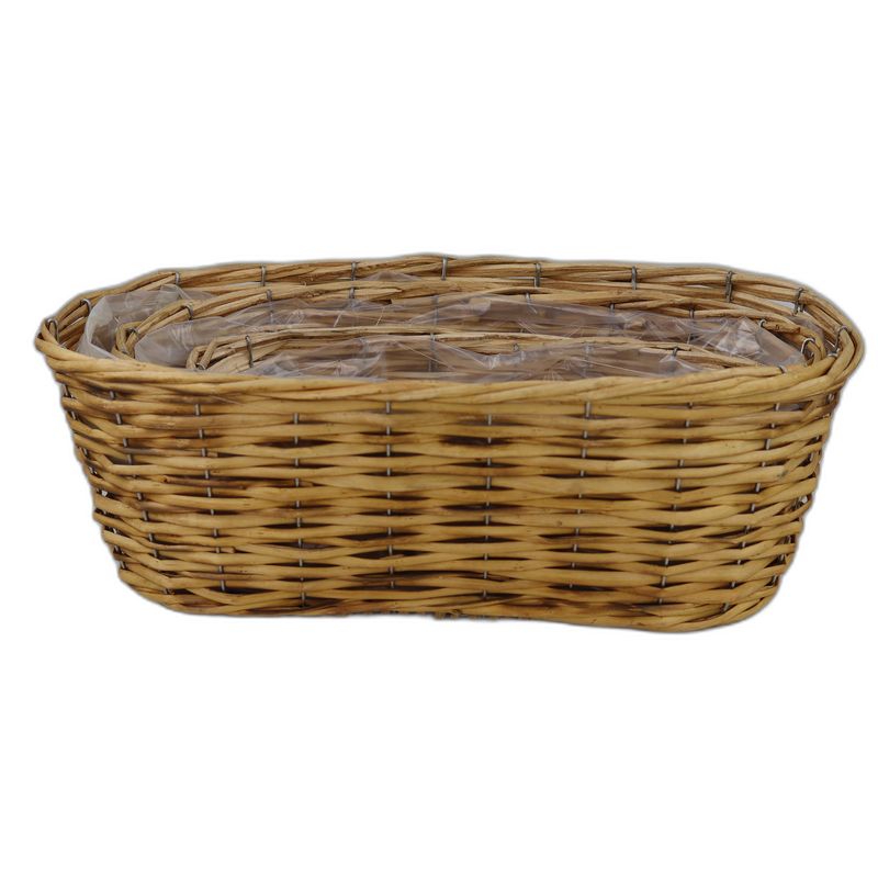 rotan balkonbak set 3 ovaal