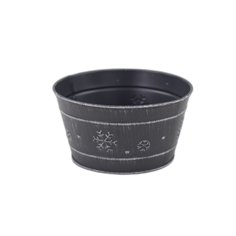 zink Snow grijs rond schaal S Ø16