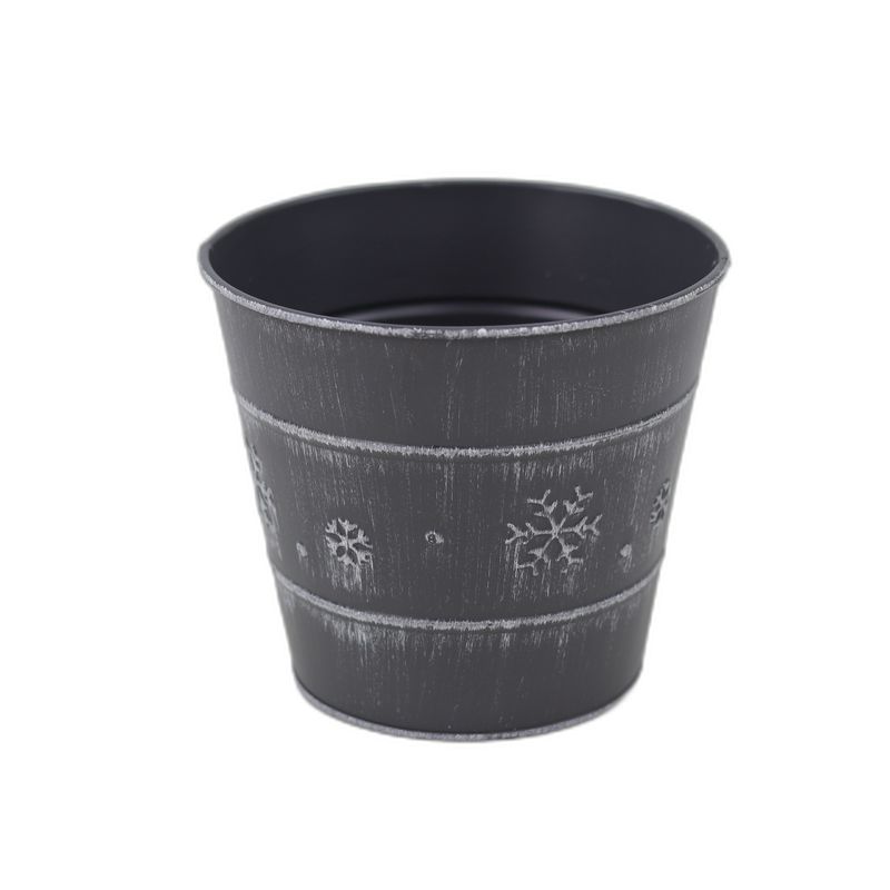 zink Snow december grijs pot Ø14