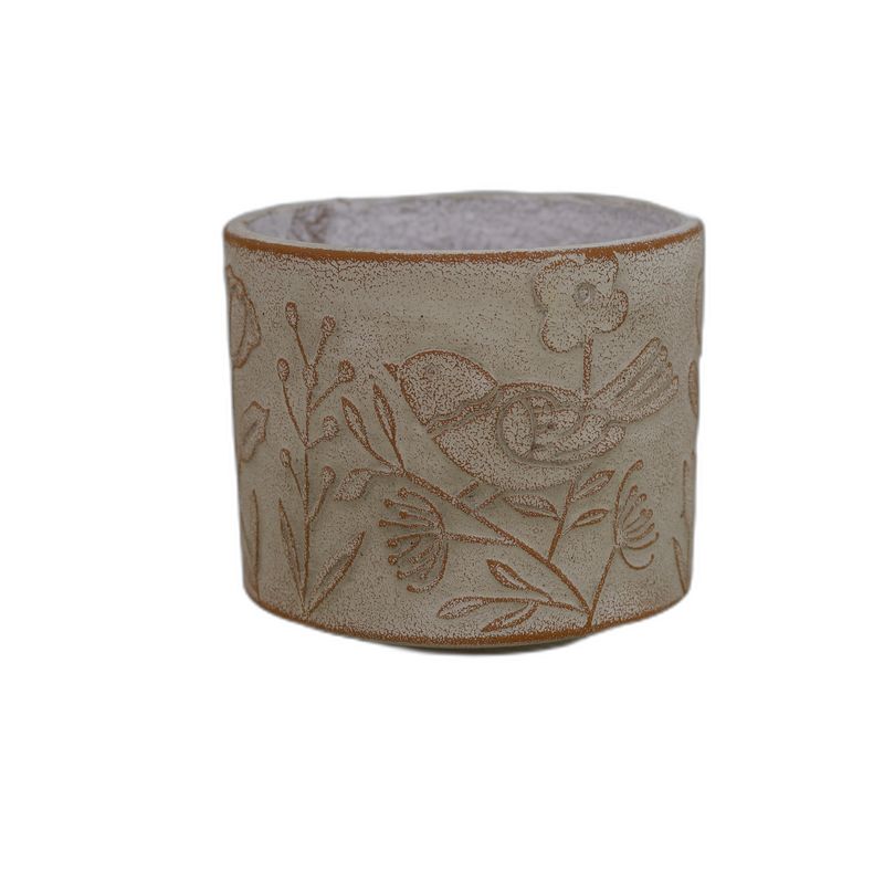 Dusty Rose Cement pot cilinder rond Ø12