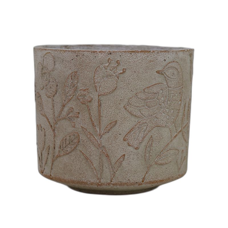 Dusty Rose Cement pot cilinder rond Ø17.5