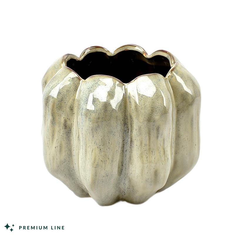 Smokey-White Pot 'Pumpkin' D20