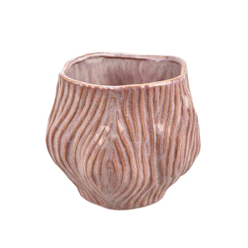 Light-Pink Stoneware Pot 'Douglas'