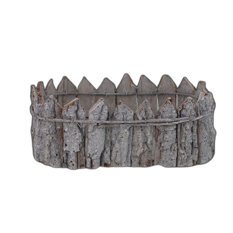 ovalen planter schors S
