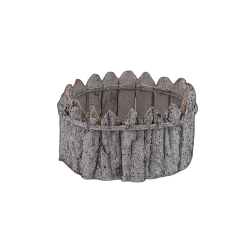 ronde planter schors S