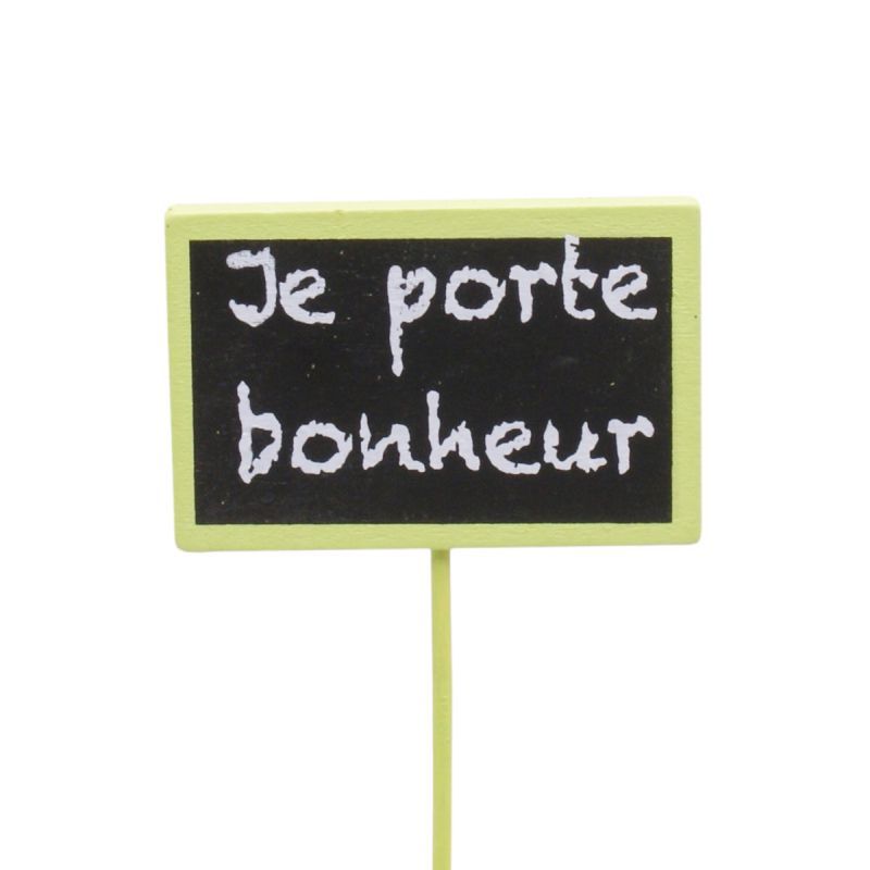 Je porte Bonheur vert
