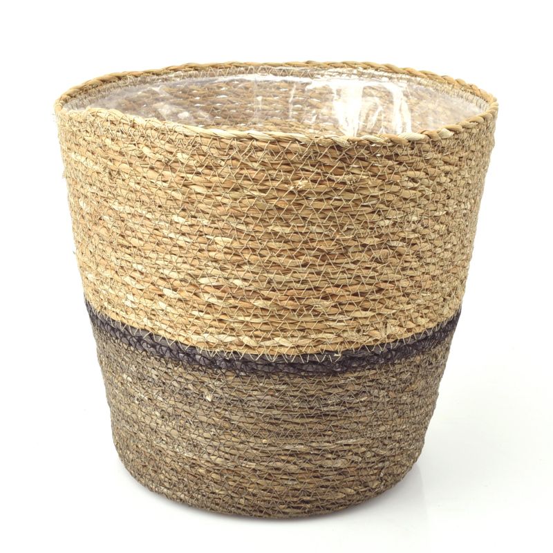 Conical Seagrass Basket - Bottom Ash-Grey (ES23)