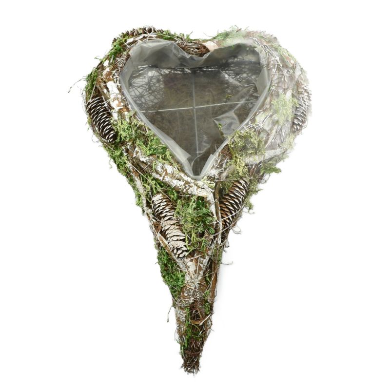 Pointy Heart Planter 'Forest' L