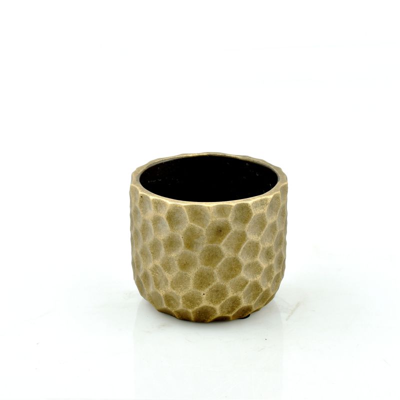 Gold Cement Pot 'Honey' #1 S