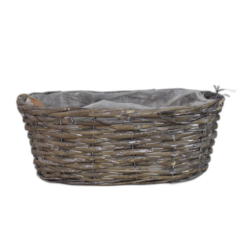 panier ovale gris M