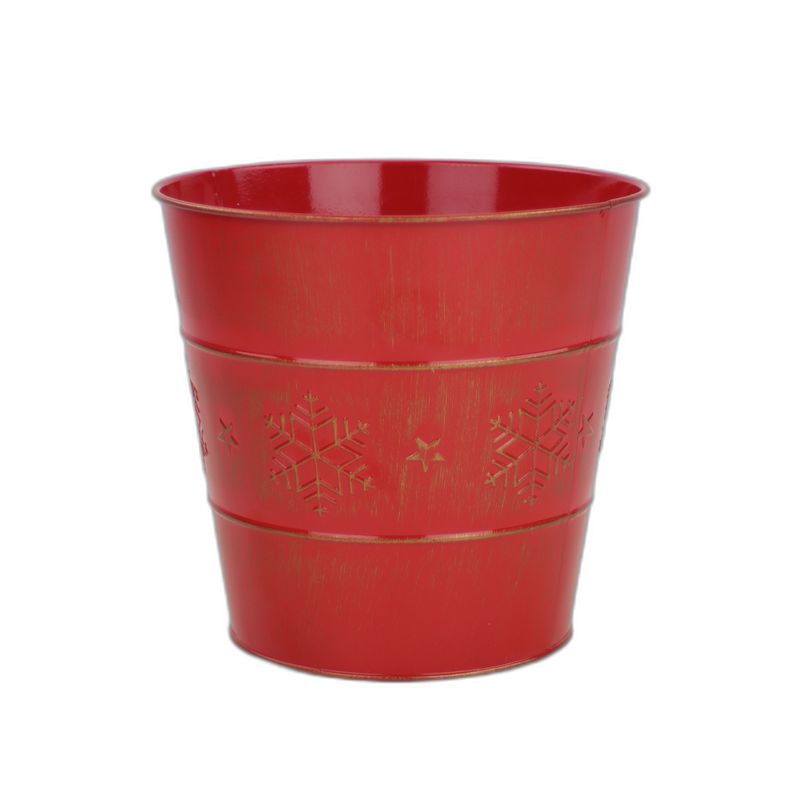 zink pot rond D12 "Red December"