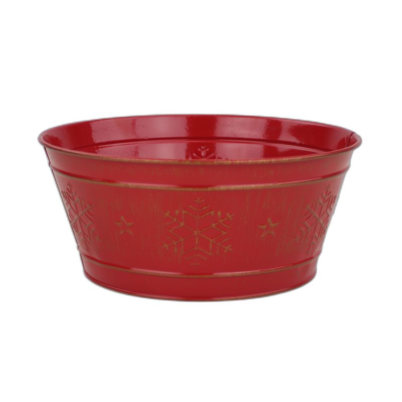 zink rond schaal M "Red December" Ø20