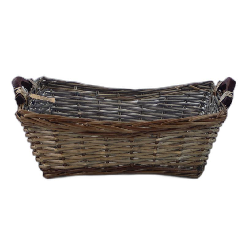 panier gris rectangulair 2 anses