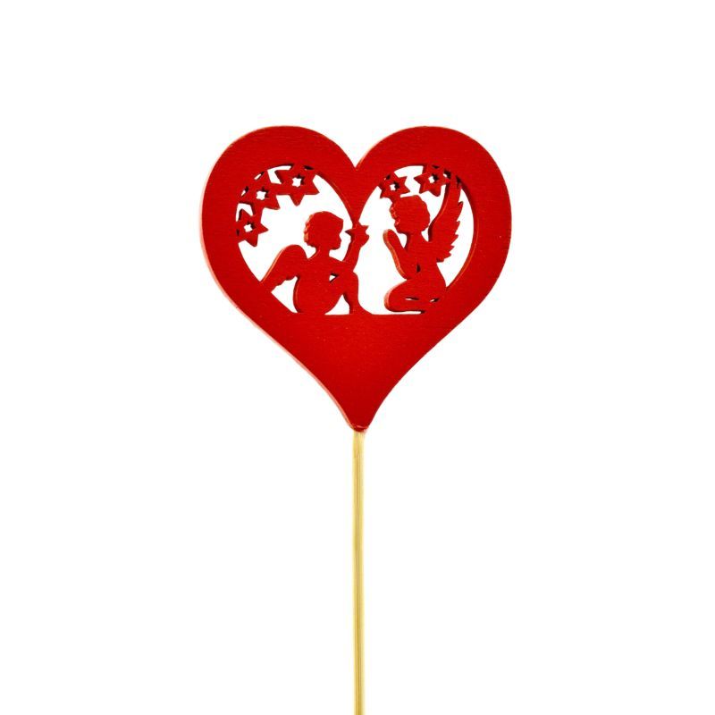 prikker rood hart Kerst Pick 12pcs