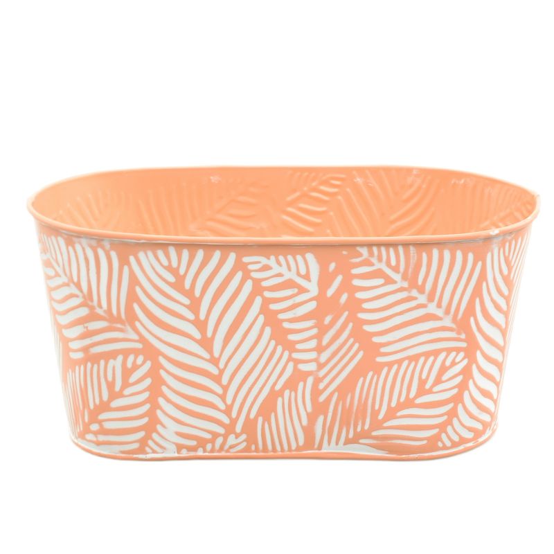Peach-Color Zinc Oval 'Leaf' Large