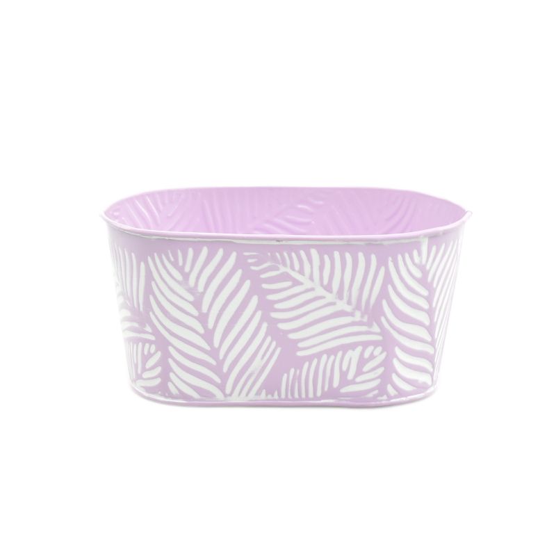 Lilac Zinc Oval 'Leaf' Medium