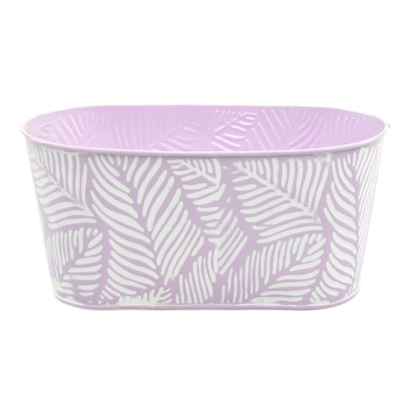 Lilac Zinc Oval 'Leaf' Large