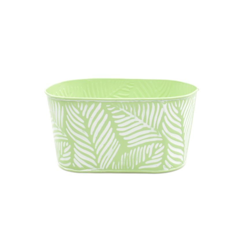 Green Zinc Oval 'Leaf' Medium