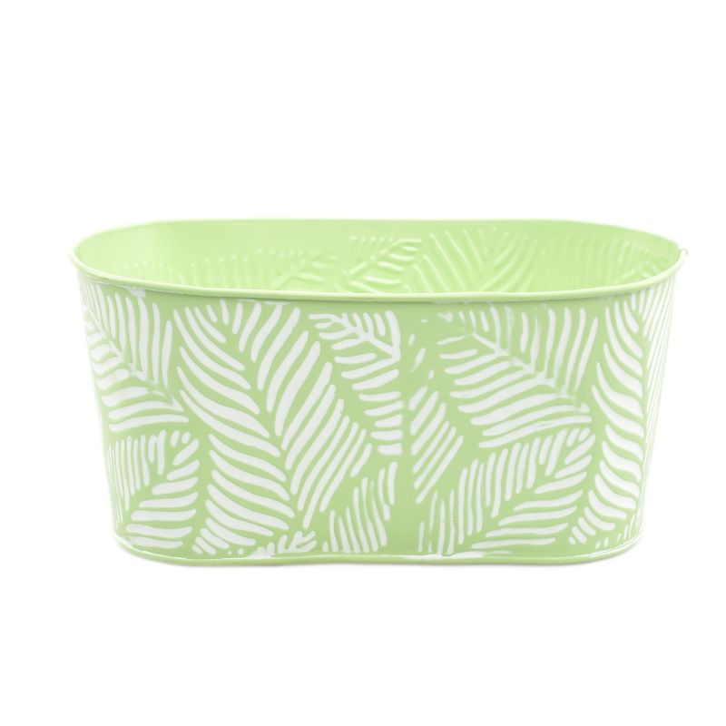 Green Zinc Oval 'Leaf' Large