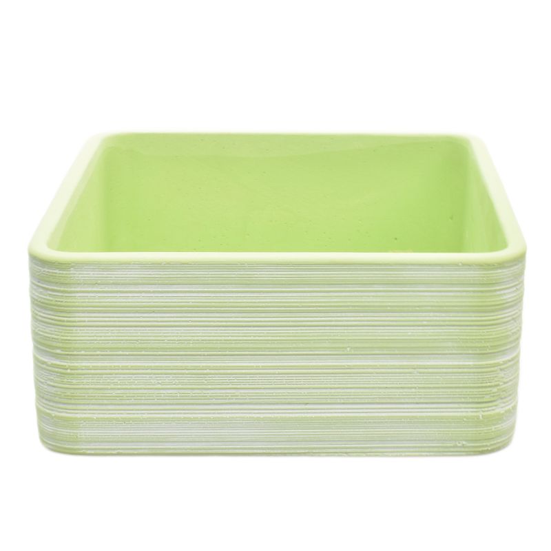 Light-Green Square Cement Planter 'Ivy'