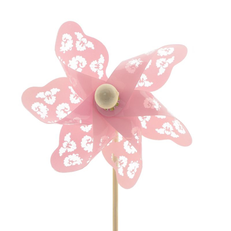 Windmolen Jazz 9cm op 50cm stok roze