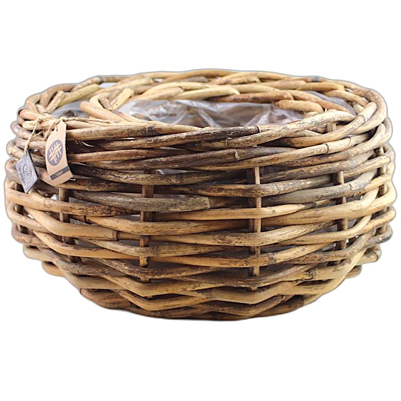 CL rotan bowl low rond Kolos Set2