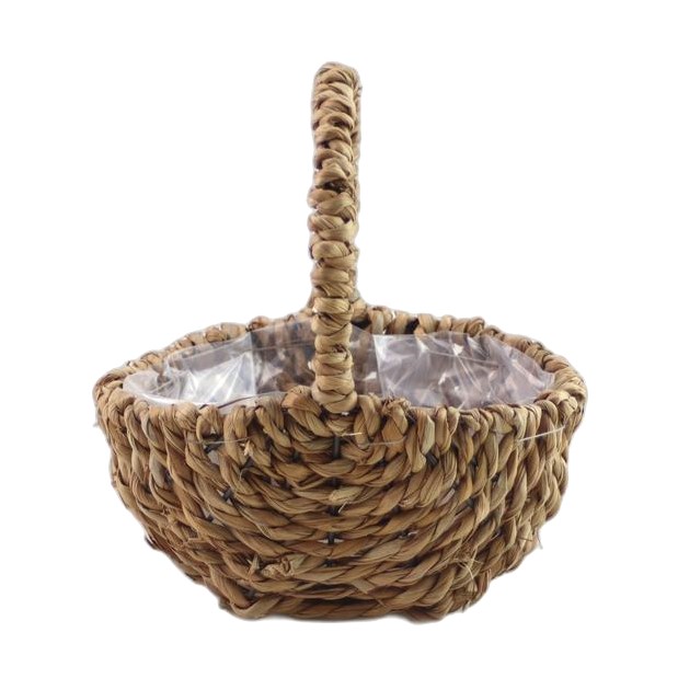 panier vendange en corde en jonc de mer S 