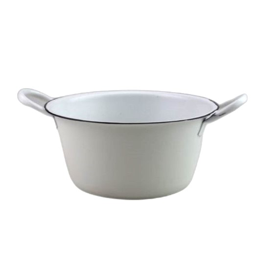 Zink metal dish white Ø19,5