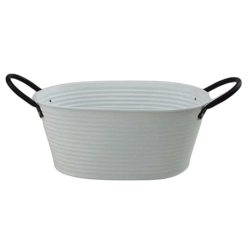 Light-Grey Oval Zinc
 'Convex' w/ Dark Ears,