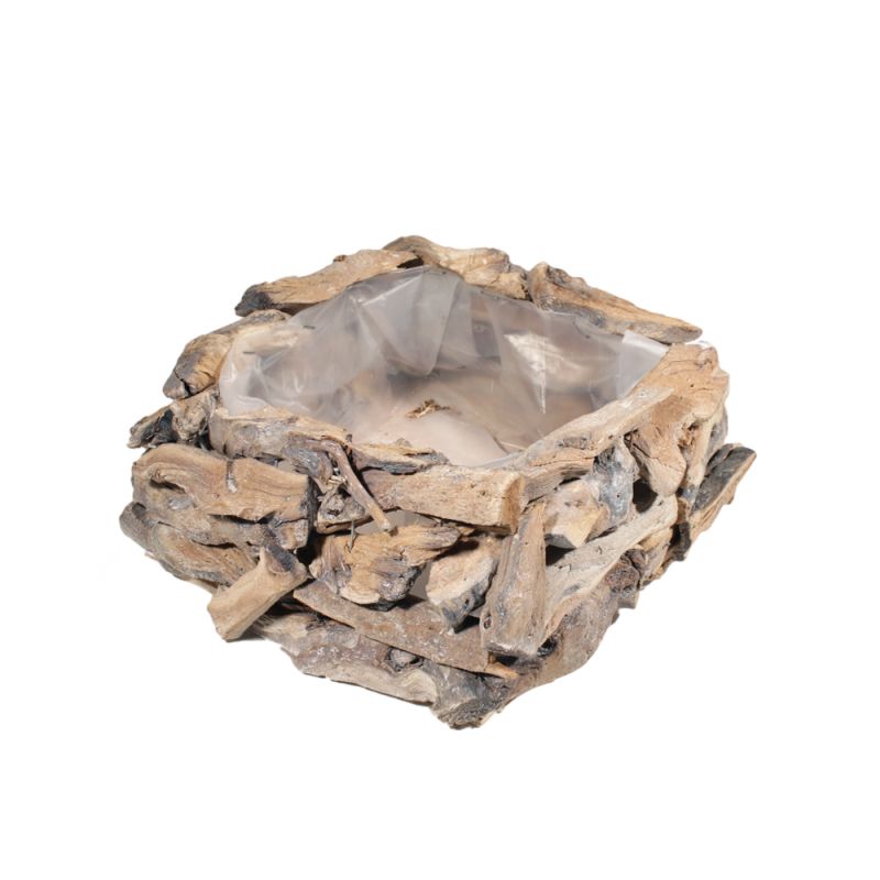 Drijfhout Square Planter Whitewash