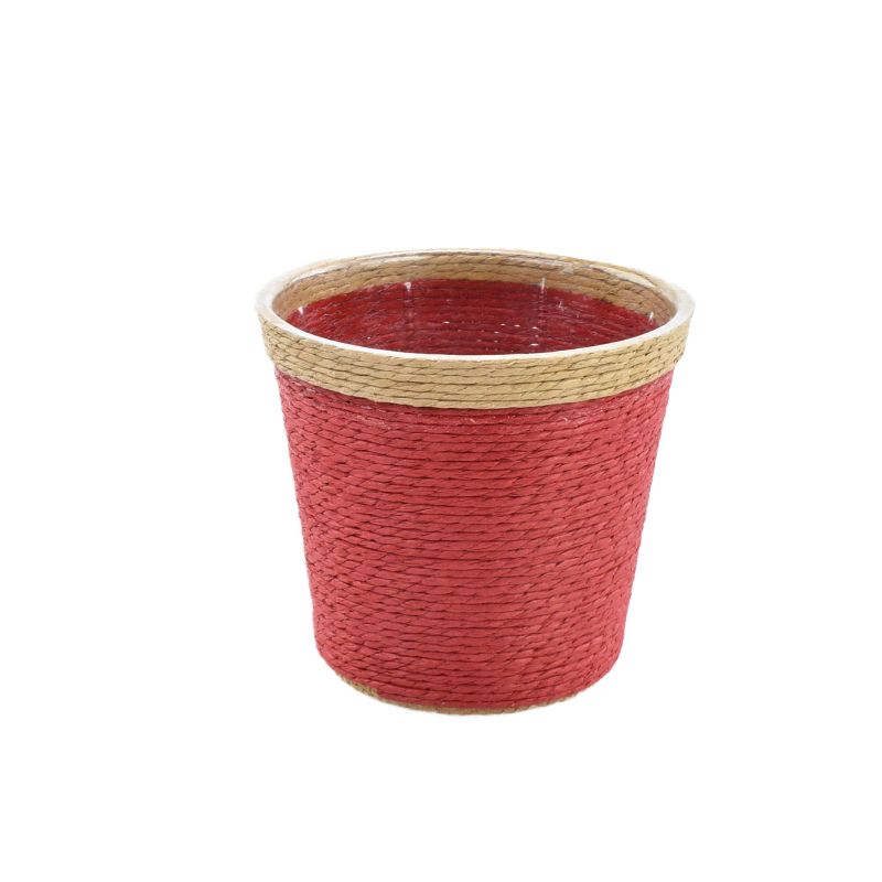 Red Pot Basket w/ Rim