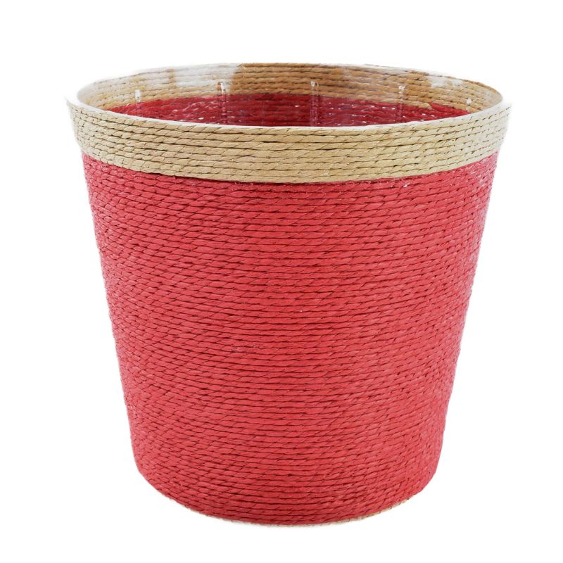 Red Pot Basket w/ Rim