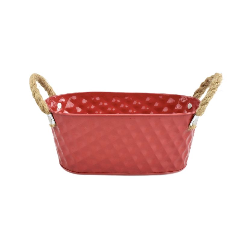 Red Oval Zinc 'Fancy' w/ Rope Ears