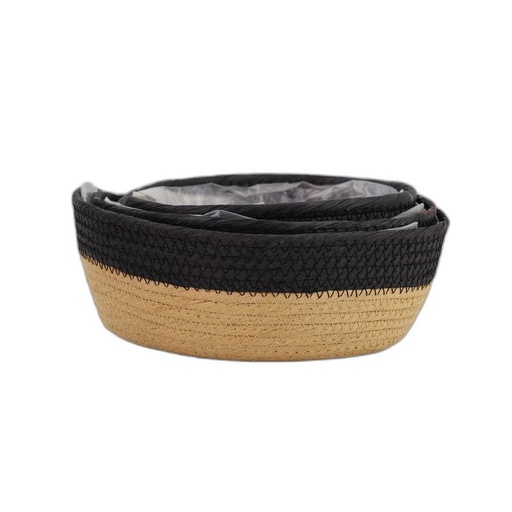 [10127] panier rond noir-naturel set3