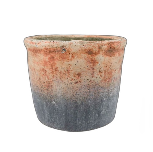 [1022419] céramique cache-pot  "Lucas" gris S
