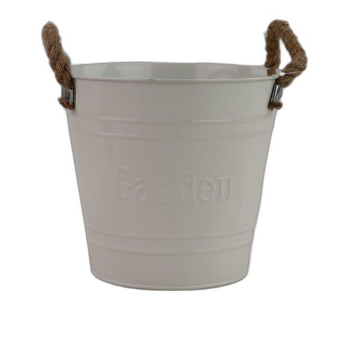 [10417-] zink emmer shiney wit "garden" D27