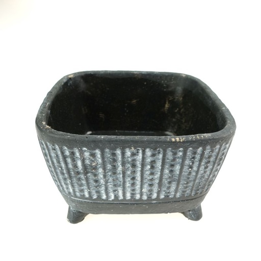 [122032] céramique coupe carré sur pieds Aztec