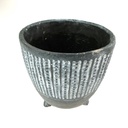 [126635] keramiek pot Anthra lines D13H13