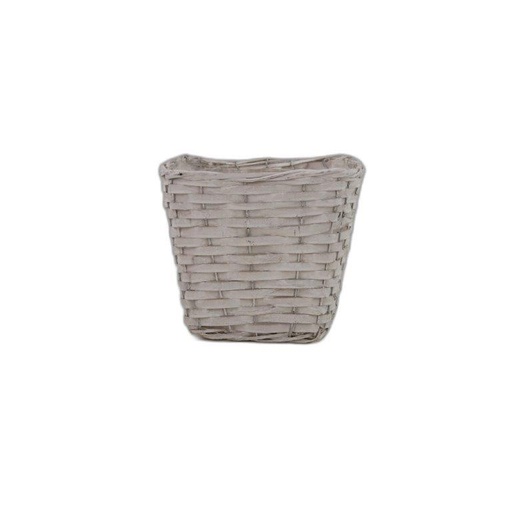 [131276] cachepot carré blanc 22x22xh20