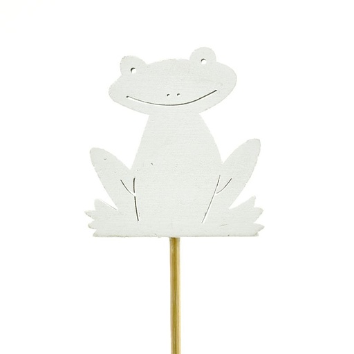 [15-035] pique grenouille blanc 12pcs