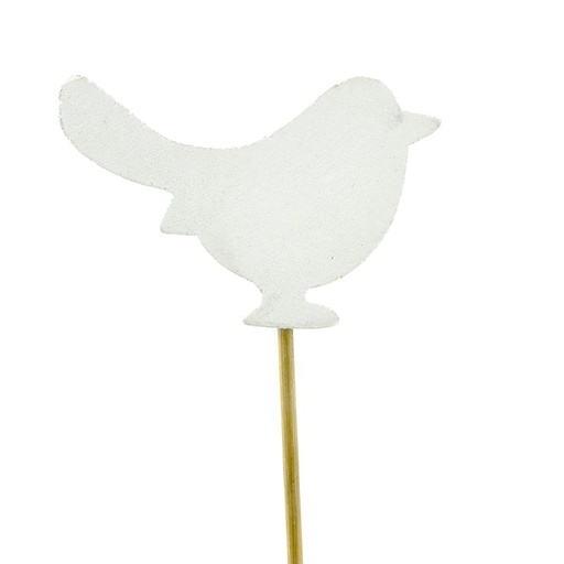 [15-060] pique oiseau blanc 12pcs