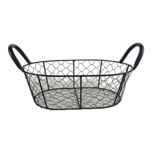 [1507B] mand metaal taupe ovaal S 30x20