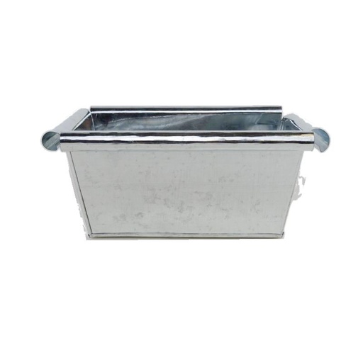 [1530] jardinère zinc 30 x 20 h 12.5