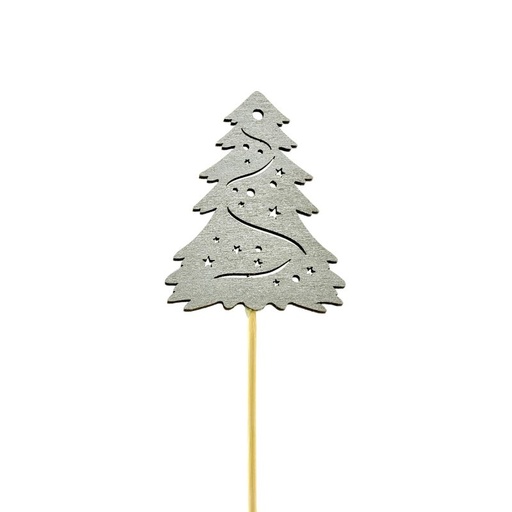 [15-402] prikker zilver Kerstboom Pick 12pcs