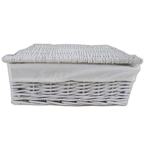 [1662W] koffer wit met doek